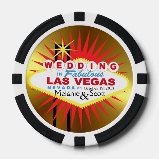 Lot De Jeton De Poker Las Vegas Casino Mariage Chip (Recto)