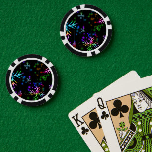 Lot De Jeton De Poker L'atmosphère de Noël festive et animée de Slippery
