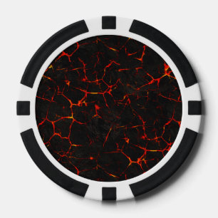 Lot De Jeton De Poker Lave chaude tombante