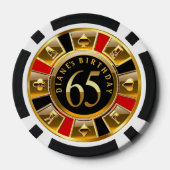 Lot De Jeton De Poker Le 65e anniversaire de Diane (Verso)
