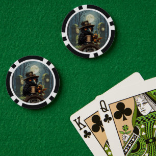 Lot De Jeton De Poker Le corbeau alimenté par le café