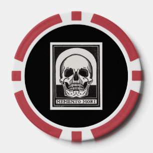 Lot De Jeton De Poker Le crâne Memento Mori