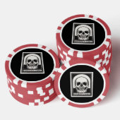 Lot De Jeton De Poker Le crâne Memento Mori (Empiler)