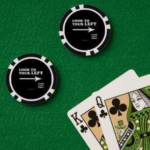 Lot De Jeton De Poker Le SlipperyJoe regarde à votre gauche épais géomét