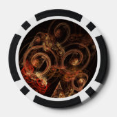 Lot De Jeton De Poker Le son de la musique Art Abstrait (Verso)