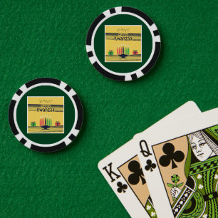 Lot De Jeton De Poker Le ton chaud et célébratif de Kwanzaa de SlipperyJ
