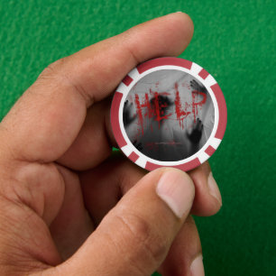 Lot De Jeton De Poker l'épais visuel thématique horrifique glaçant de Sl