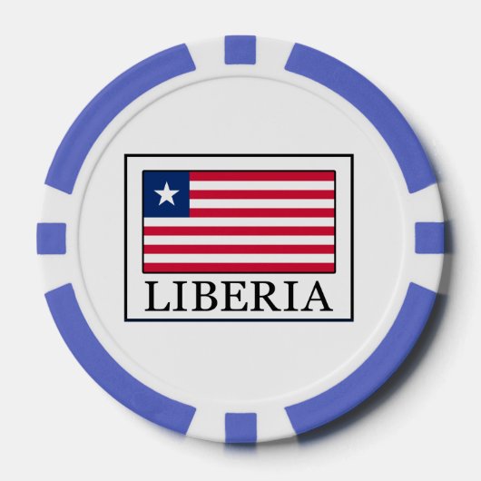 Lot De Jeton De Poker Libéria (Recto)
