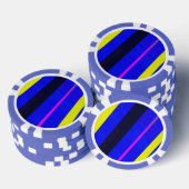 Lot De Jeton De Poker Lignes colorées (Empiler)