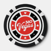 Lot De Jeton De Poker Logo 360 Vegas Chip - Retour (Verso)