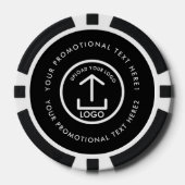 Lot De Jeton De Poker Logo d'entreprise moderne Scannable QR Code noir b (Recto)