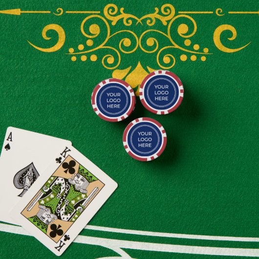 Lot De Jeton De Poker Logo promotionnel bleu (Table de poker (pile))