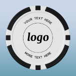 Lot De Jeton De Poker Logo simple et promotion de l'entreprise textuelle<br><div class="desc">Logo simple et texte personnalisé pour promouvoir votre entreprise. Remplacez le logo et le texte par le vôtre pour customiser. Minimaliste et professionnel pour refléter votre marque.</div>
