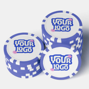 Lot De Jeton De Poker Logo soirée poker d'entreprise Logo personnalisé b