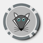 Lot De Jeton De Poker Loup d'Halloween mignon (Verso)