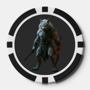 Lot De Jeton De Poker Loup-garou arctique