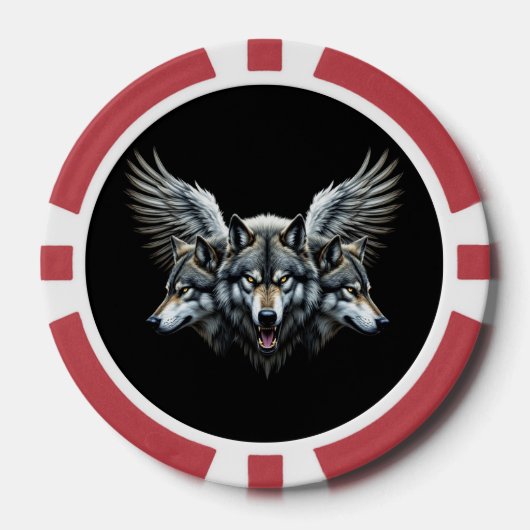 Lot De Jeton De Poker Loups gardiens (Recto)