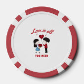 Lot De Jeton De Poker Love Is All You Need (Verso)