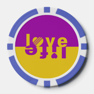 Lot De Jeton De Poker Love / Vie puces de poker personnalisées