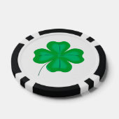 Lot De Jeton De Poker Lucky Four Leaf Shamrock (Simple)