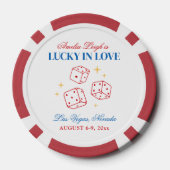 Lot De Jeton De Poker Lucky In Love Casino Bachelorette Week-end (Verso)