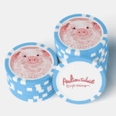 Lot De Jeton De Poker Lucky piglet Poker Chips (Empiler)