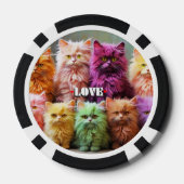 Lot De Jeton De Poker Lucky Poker Chips for Cat Lovers  (Verso)