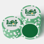 Lot De Jeton De Poker Lucky since Year (Empiler)