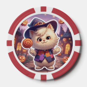 Lot De Jeton De Poker M. Bluffy - Maître de l’Halloween
