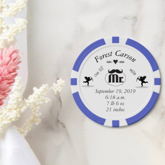 Lot De Jeton De Poker M. Mustache Lil Man Baby Boy Statistiques