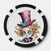 Lot De Jeton De Poker Mad Hatter (Verso)