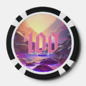 Lot De Jeton De Poker Magic Mountains Poker Party Entreprise (Verso)