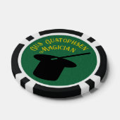Lot De Jeton De Poker Magicien Personnalisé Top Hat et Dove (Simple)