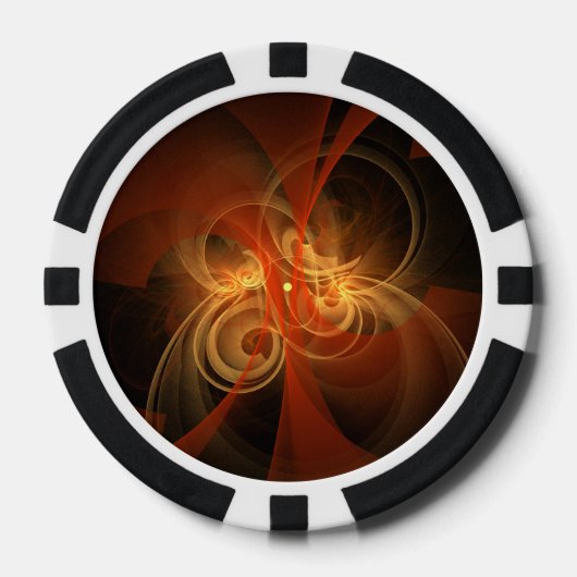 Lot De Jeton De Poker Magie du matin Art Abstrait (Recto)