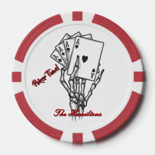 Lot De Jeton De Poker Main squelette personnalisée