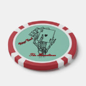 Lot De Jeton De Poker Main squelette personnalisée (Simple)