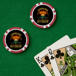 Lot De Jeton De Poker Maman qui campe, comme une maman normale