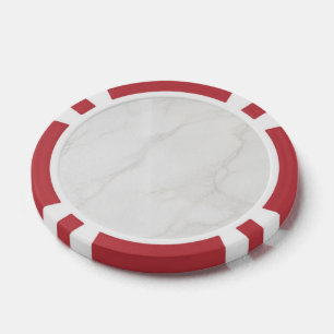 Lot De Jeton De Poker Marbre Blanc