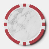 Lot De Jeton De Poker Marbre Blanc (Recto)