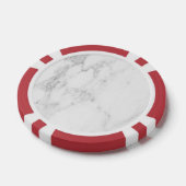 Lot De Jeton De Poker Marbre Blanc (Simple)