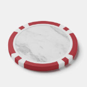 Lot De Jeton De Poker Marbre Blanc (Simple)