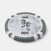 Lot De Jeton De Poker Marbre marin (Simple)