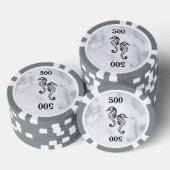 Lot De Jeton De Poker Marbre marin (Empiler)