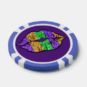 Lot De Jeton De Poker Mardi Gras Kiss Poker Chips (Simple)