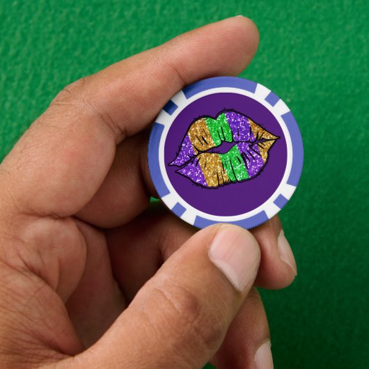 Lot De Jeton De Poker Mardi Gras Kiss Poker Chips (main)