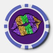Lot De Jeton De Poker Mardi Gras Kiss Poker Chips (Recto)
