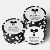 Lot De Jeton De Poker Mariage B&W personnalisé (Empiler)