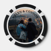 Lot De Jeton De Poker mariage fiançailles couples date photo (Verso)