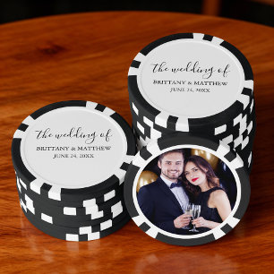 Lot De Jeton De Poker Mariage photo minimaliste moderne