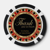 Lot De Jeton De Poker Marié à Las Vegas - Merci (Verso)